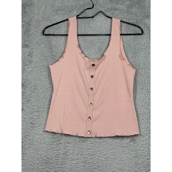 Guess Women's‎ Pink Spaghetti straps  Polo Shirt Top Size Medium - Picture 1 of 7